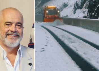 Bie dëborë në këtë zonë të Shqipërisë, reagon kryeministri Rama: Kemi ndërhyrë me…