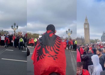 Mirënjohje për ju/ Mijëra emigrantët shqiptarë protestojnë në Londër, Rama kërkoi…