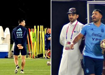 Kun Aguero po stërvitet me Argjentinën, tregon klasin e tij! Scaloni: “Bëj përgatitjet dhe eja në….