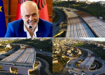 “Puna po vijon me ritme të shpejta”/ Rama publikon pamjet e rrugës së re, shikoni pamjet…