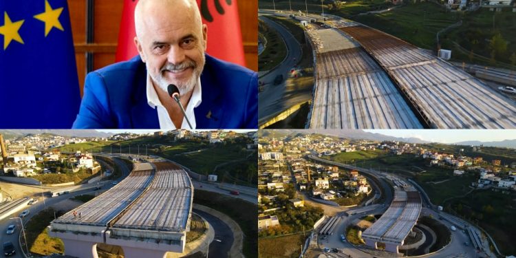 “Puna po vijon me ritme të shpejta”/ Rama publikon pamjet e rrugës së re, shikoni pamjet…