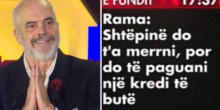 Familjet do paguajnë kredi? Rama përgënjeshtron lajmin e ‘Fax News’: Gënjeshtër që…