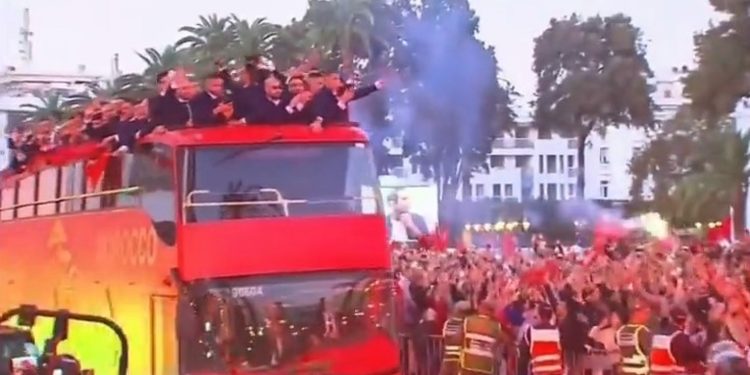 Atmosferë e jashtëzakonshme, kombëtarja e Marokut pritet si të kishte fituar Botërorin