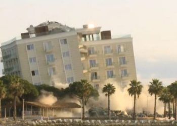 Hidhet në erë me 70 kg tritol “Prestige Resort”. Shikoni VIDEO momentin e shembjes