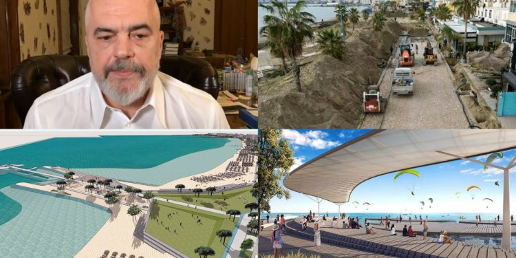 Lungomarja e re/ “Nis puna”, Rama publikon pamje, ja si do të transformohet…