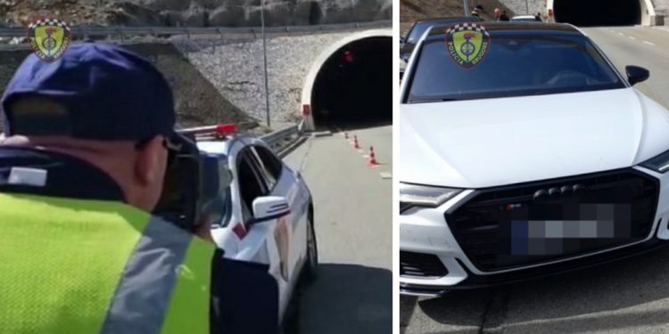 Me shpejtësi si rrufe, shoferi me 197 km/h në “Rrugën e Kombit”. E pëson keq nga policia…