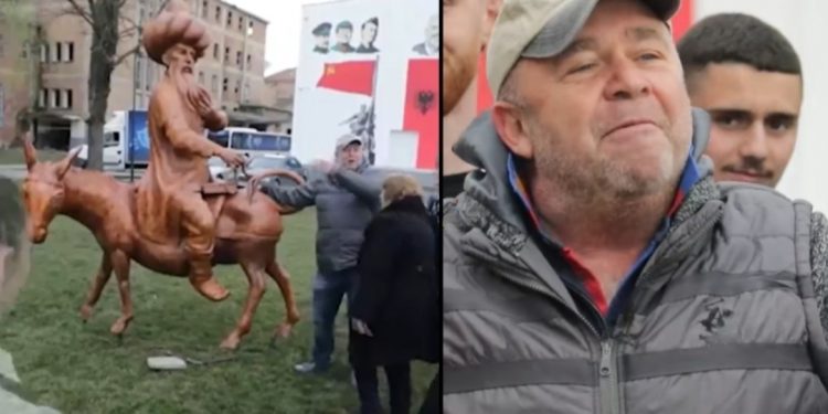Gjergj Luca vendos bustin e Nastradinit, i hap “sfidë” Vasil Naçit: Do i jap edhe…