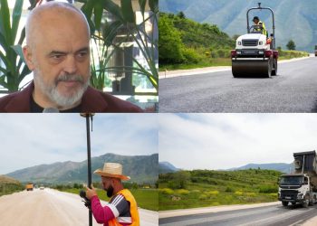 Edi Rama publikon pamjet nga rruga e re: Gati merr fund puna në aksin…