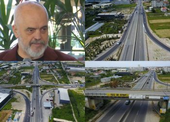 Nuk ndalen punët/ Kryeministri Rama që në mëngjes publikon pamje nga ndërtimi i rrugës në…