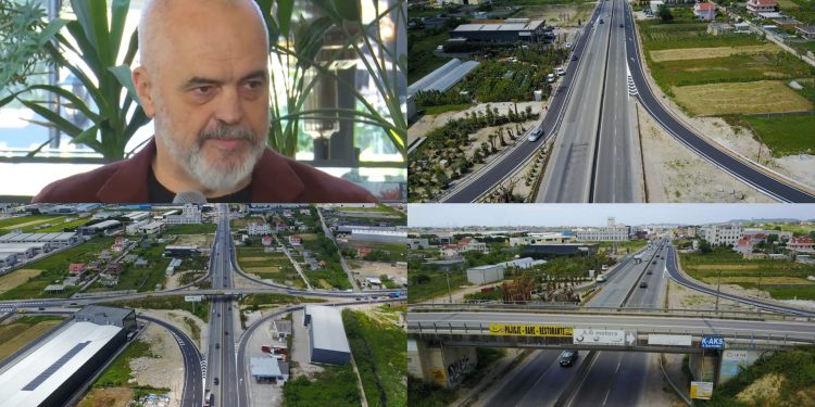 Nuk ndalen punët/ Kryeministri Rama që në mëngjes publikon pamje nga ndërtimi i rrugës në…