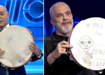 Fevziu e priti me dajre në emision, Edi Rama “ia kthen” dhe vizaton portretin e tij….