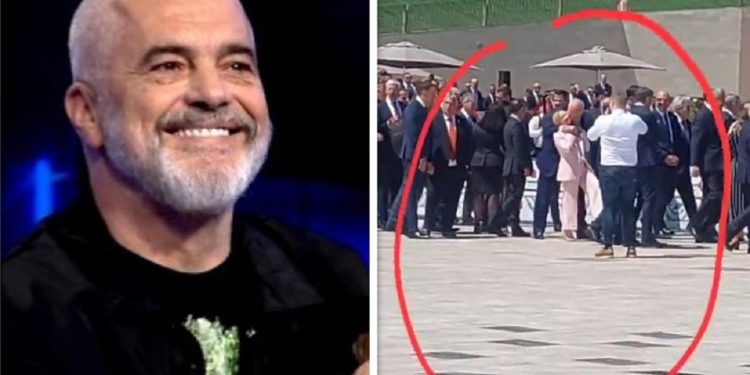 VIDEO-ja epike duke puthur kryeministren italiane, Rama flet toç: Ku dallon ti që…