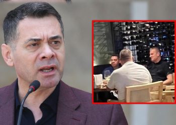 Fotografi nga “darka e fundit”, Arben Ahmetaj në tavolinë me burrin e ministres së PS…