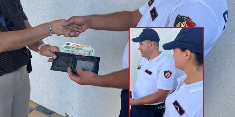 Fantastike/ Gjest human i policëve në Shëngjin, gjejnë portofolin plot me lekë dhe…