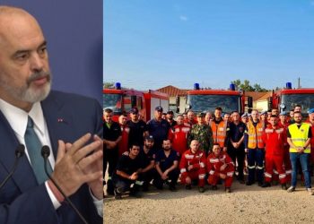 Dy javë në Greqi, kthehet në atdhe ekipi shqiptar i zjarrfikësve, Edi Rama ka dy fjalë…
