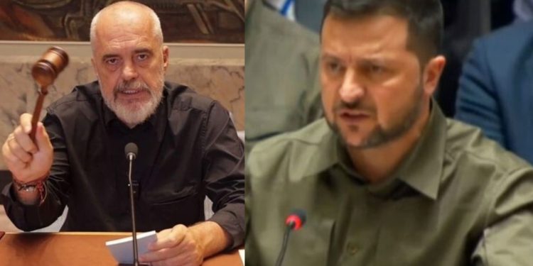 “Mirënjohës ndaj Shqipërisë”/ Ja çfarë thotë Zelensky për Edi Ramën në mes të New Yorkut…