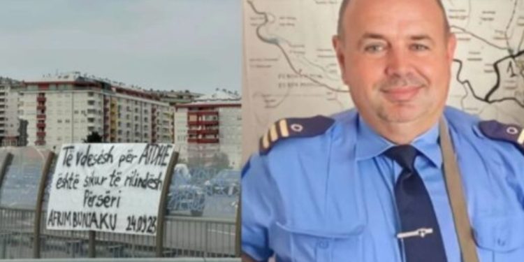 E TRISHTË! Shfaqet pankarta në nder të policit të vrarë, Kosova nis “hakmarrjen”…