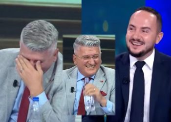 “Mos na e nxirr…”/ 2 deputetët e PD tallen keq me Bashën, qeshin me LOT ‘live’ në studio (VIDEO)
