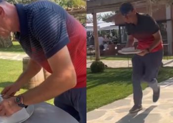 Del VIDEO e papritur/ Kush është deputeti i PD që punon si kamarier në restorant…