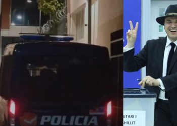 U arrestua në Rinas/ Jamarbër Malltezi sapo mbërrin me furgonin e Policisë në…