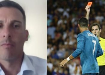 E bujshme/ Arbitri tregon çfarë i ka bërë Real Madridi pasi e ndëshkoi Ronaldon me karton të kuq…