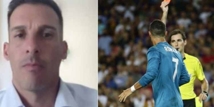 E bujshme/ Arbitri tregon çfarë i ka bërë Real Madridi pasi e ndëshkoi Ronaldon me karton të kuq…