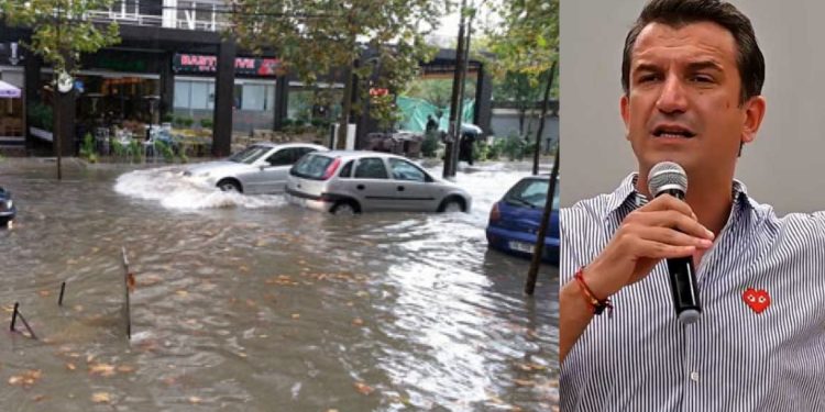 Moti i keq dhe përmbytjet, Erion Veliaj ka një thirrje për banorët e Tiranës: Kujdes nga…