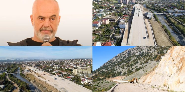 “Ndërtojmë urën”/ Kryeministri Edi Rama tregon punimet e rrugës në…