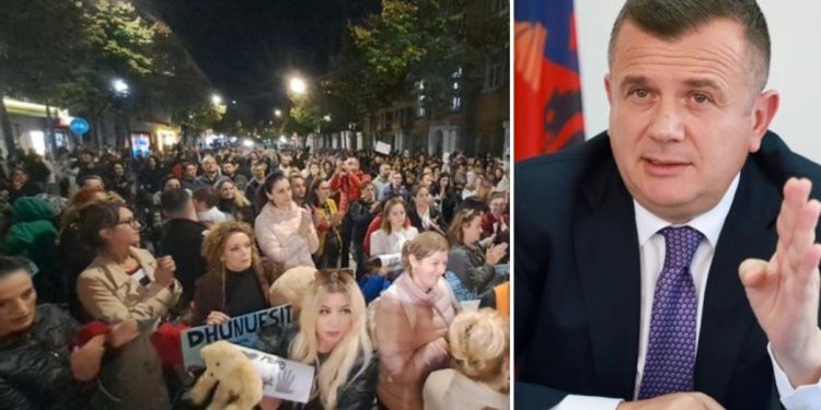 Protesta për dhunimin e 3 vjeçares/ Reagon Ministri Balla: Doja të dilja edhe unë! Duhet që…