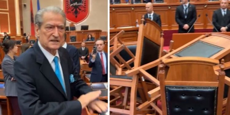 Del VIDEO e turpshme/ Berisha u jep porosi deputetëve të PD: T’i lyejmë karriget me ngjitës, që…
