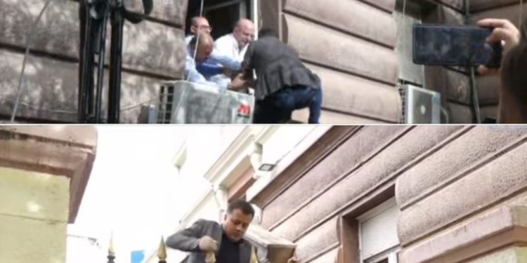 E turpshme! Deputetët e Berishës jo vetëm nga kangjellat, edhe nga dritaret për të çarë…