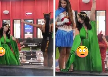 Harron se ka kamera, banorja e ‘Big Brother VIP’ i tregon të gjitha me fustanin e çarë…
