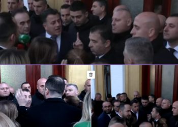Turp! Deputetët e PD përplasen me Gardën, thirrje: “Populli do hyjë në Kuvend…