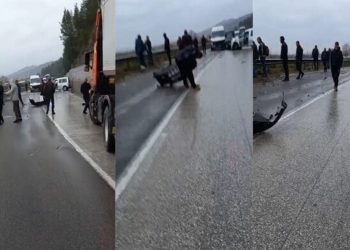 LAJM I FUNDIT – Aksident i rëndë në Elbasan, përplasen tre furgonë dhe një trajler…