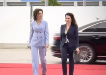 Kush është shqiptarja që shoqëroi Spiropalin në tapetin e kuq në…