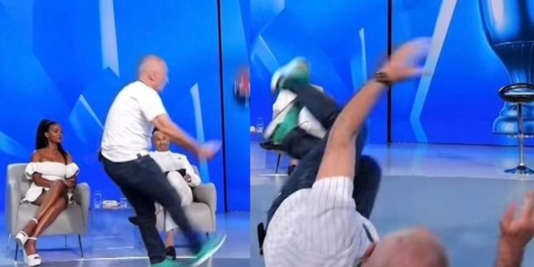 Ilir Meta lë “nam” sërish, shtrihet në “mes” të studios televizive, VIDEO epike…