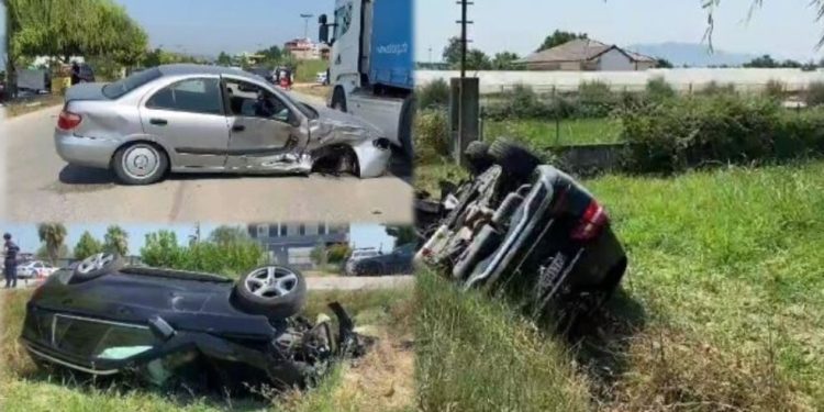 Aksidenti i frikshëm në Berat-Lushnje, mjeti me 4 anëtarë të familjes përmbyset në kanal