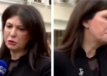 Jozefina Topalli “shpërthen” në lot dhe largohet nga prononcimi për mediat (VIDEO)