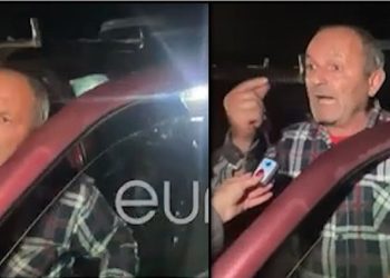 “Po më vdes gruaja në shtëpi”/ Qytetari del nga makina, përplaset me militantët e Berishës