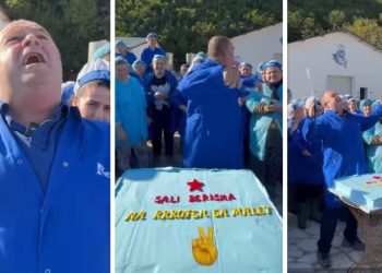 VIDEO/ Ironia epike e Gjergj Lucës për ditëlindjen e Berishës: Kam një surprizë…