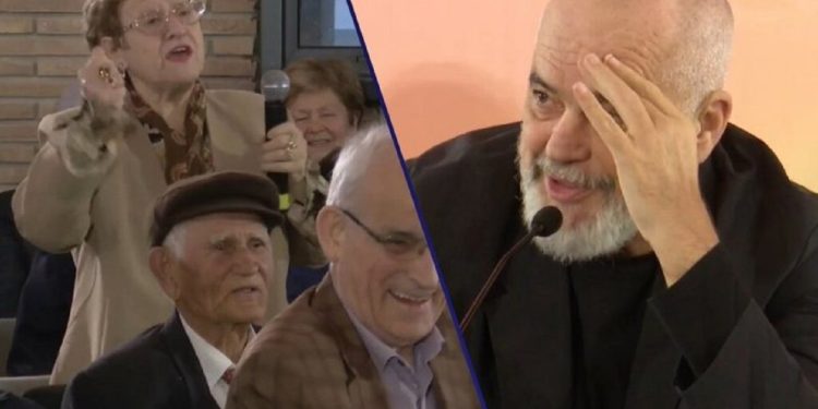 “Të rroni sa malet shoku Edi”/ Pensionistja befason Ramën: Obobo, tani do thonë…