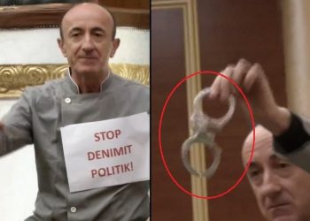 Me veshje burgu/ Dash Sula tund prangat në Kuvend, Spiropali: E keni seriozisht që…