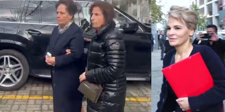 VIDEO/ Nëna e Monika Kryemadhit futet në SPAK, “kyç” gojën para gazetarëve