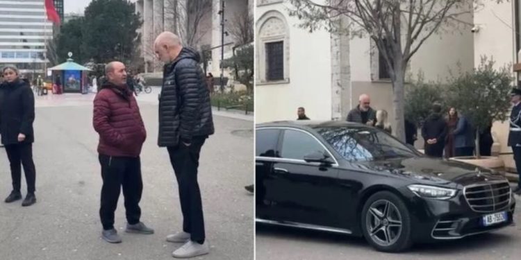 Pas takimit në Bashkinë e Tiranës, qytetari i “pret” rrugën Edi Ramës, çfarë shqetësimi ka…