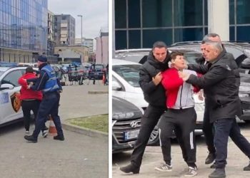 E pazakontë/ Një person futet brenda rrethimit të SPAK-ut, arrestohet nga policia