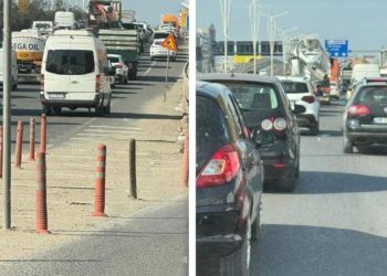 LAJM I FUNDIT/ Bllokohet autostrada Tiranë – Durrës. Trafik i “çmendur”, çfarë ka ndodhur…