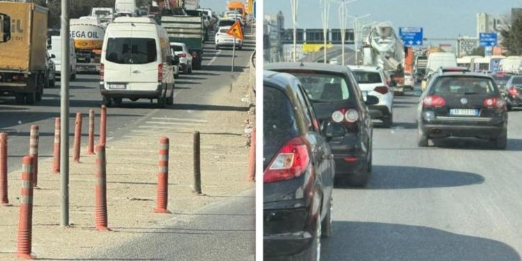 LAJM I FUNDIT/ Bllokohet autostrada Tiranë – Durrës. Trafik i “çmendur”, çfarë ka ndodhur…