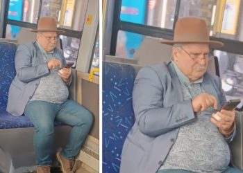 Me kapele dhe syze, Kujtim Gjuzi lëviz me urban nëpër Tiranë, aleati i Berishës shfaqet…