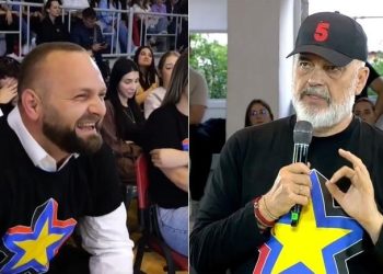 “E kuptova që je demokrat”/ Ramën e shpërqendrojnë të rinjtë: O Halit, ti i ke sjellë këta?
