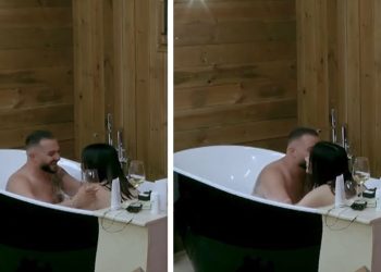 VIDEO/ “Hapi këmbët”, momentet intime në vaskë mes Limit dhe Albës